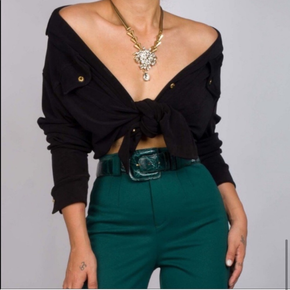 High waist trousers